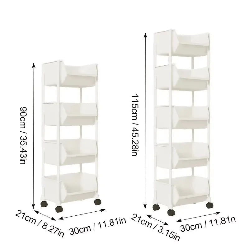 5-layers With wheels storage shelves,bathroom organizers and storage,storage cabinet,rolling cart,use for home and kitchen