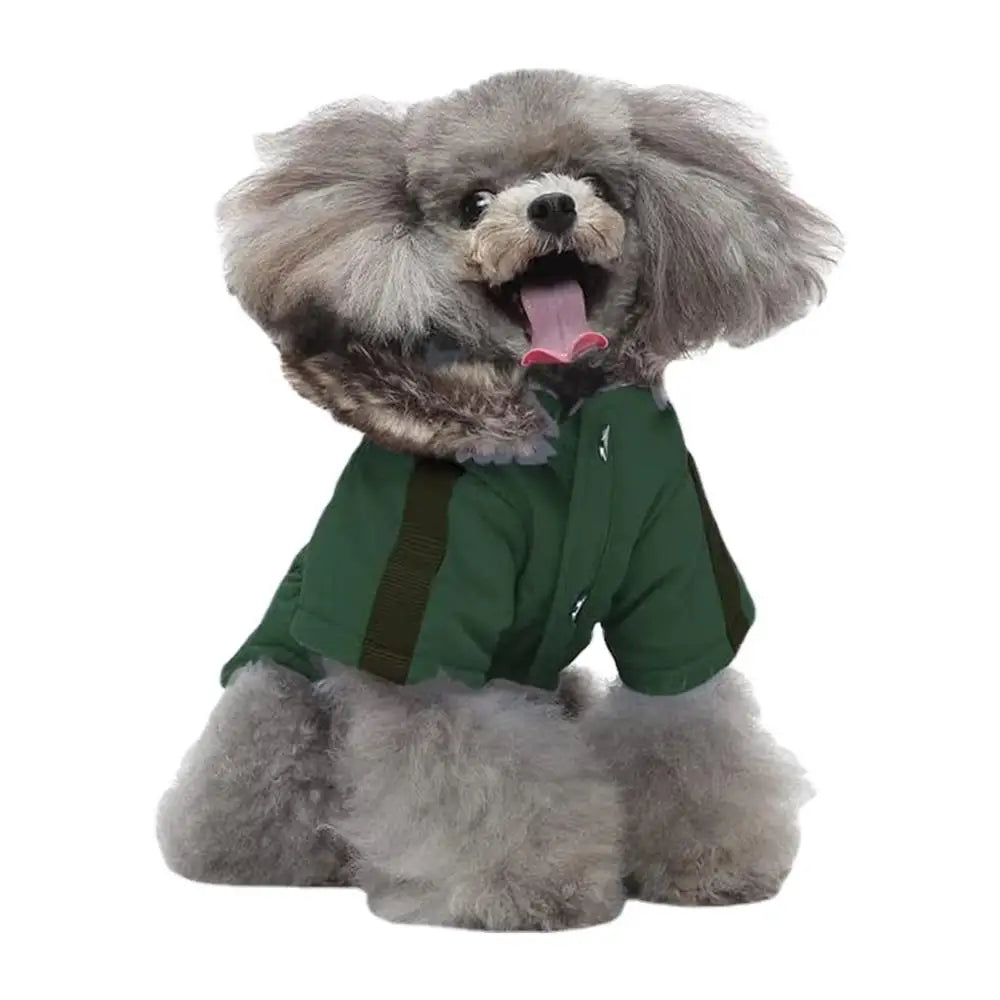 Cat Dog Doggie Down Jacket Hoodie Coat Pet Clothes Warm Clothing For Small Dogs Winter Thick Padded Warm Coat Vest Clothes For