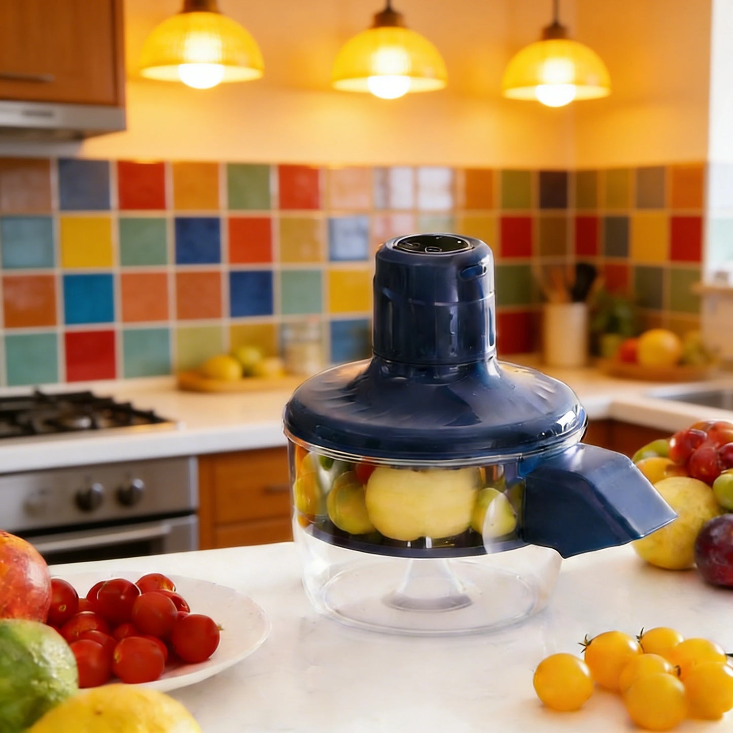 Rechargeable Electric Fruit Peeler Blender Electric Grape Peeling Machine Automatic Household Electric Fruit Peeler